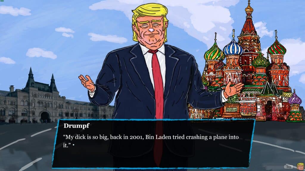 Drumph Presidential Dating Simulator Joke